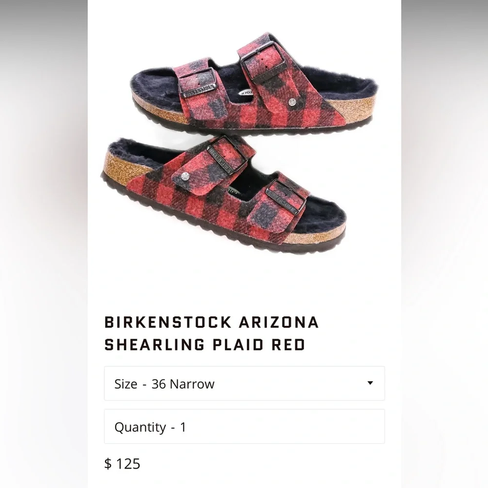Birkenstock Red and Black Sandals with Adjustable Straps, these are un-worn. - Picture 1 of 6